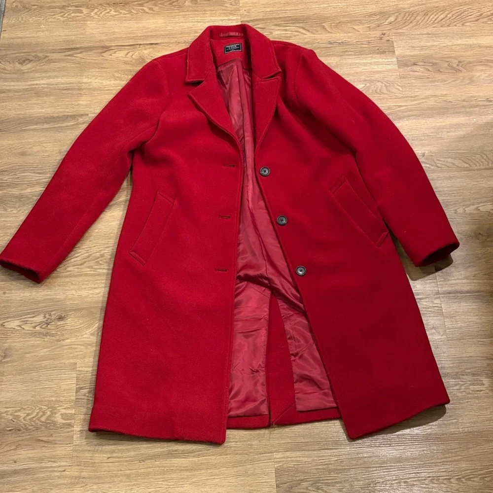 Abercrombie & Fitch Wool Blend Tailored Top Coat -Large Tall - Picture 1 of 10